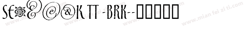 Setback TT -BRK-字体转换